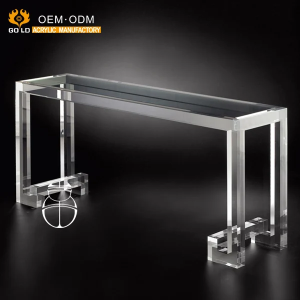  Модный Роскошный прозрачный акриловый журнальный столик обеденный стол под раковину