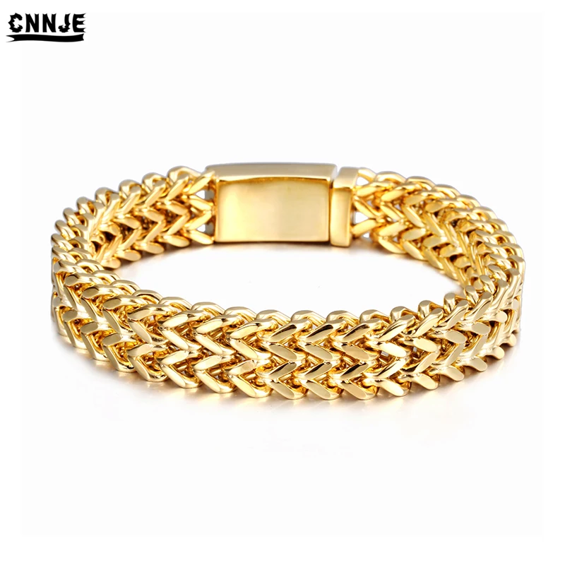 
2018 Hot Styles 316L Stainless Steel Bracelet Double Franco Chain Wholesale Men Jewelry 
