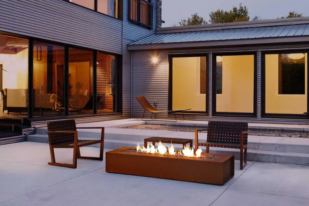 Big corten steel wood burning fire pit / fire bowl