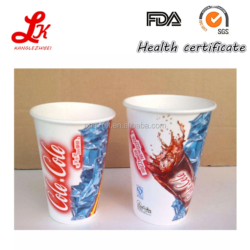 
excellent quality 7oz disposable cold drink paper cup for juice cola soda 