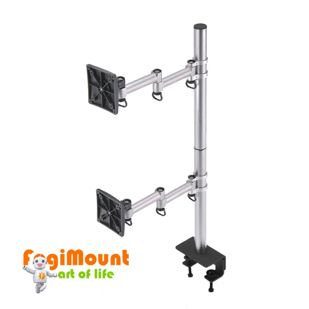 Articulating LCD VESA 75x75 100x100  desk mounts 360 degree adjustable swivel lcd monitor mounts