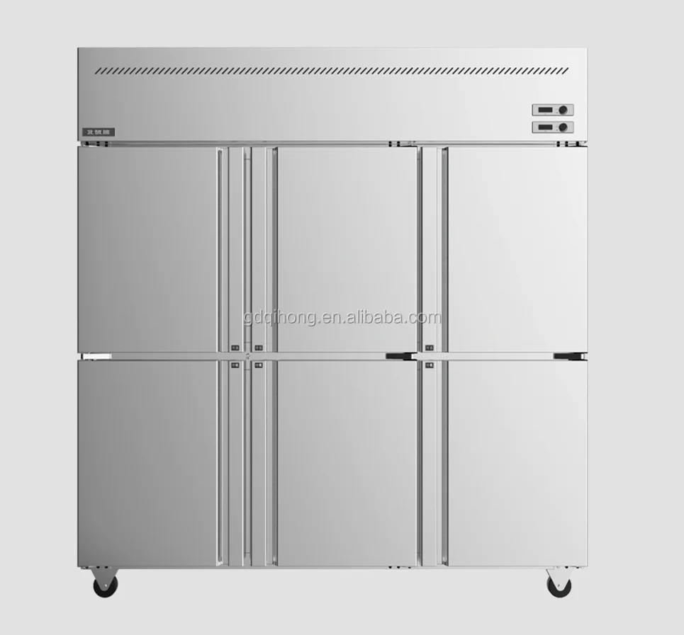 
LCF-6M2D Stainless Steel High Quality Direct Cooling Industrial refrigerator freezer price 