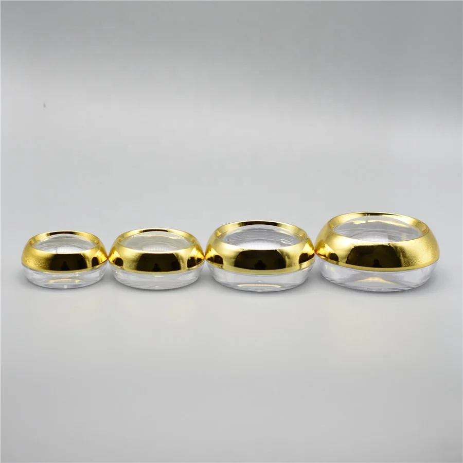 HeLun In Stock 10g 20g 30g 50g Gold Silver White Plastic Oval Jewelry Capsule Pill Jar