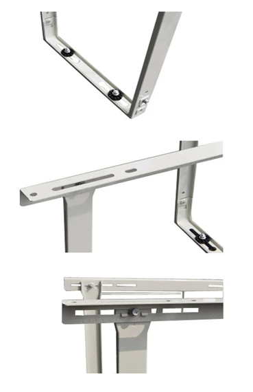 Metal steel balcony support ceiling mounting bracket ac stand unit air conditioner parts for mini split