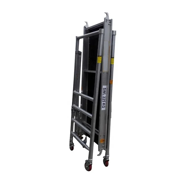 Folding telescopic scaffolding tower ladder Mini Mobile Aluminum Folding Scaffolding for Sale