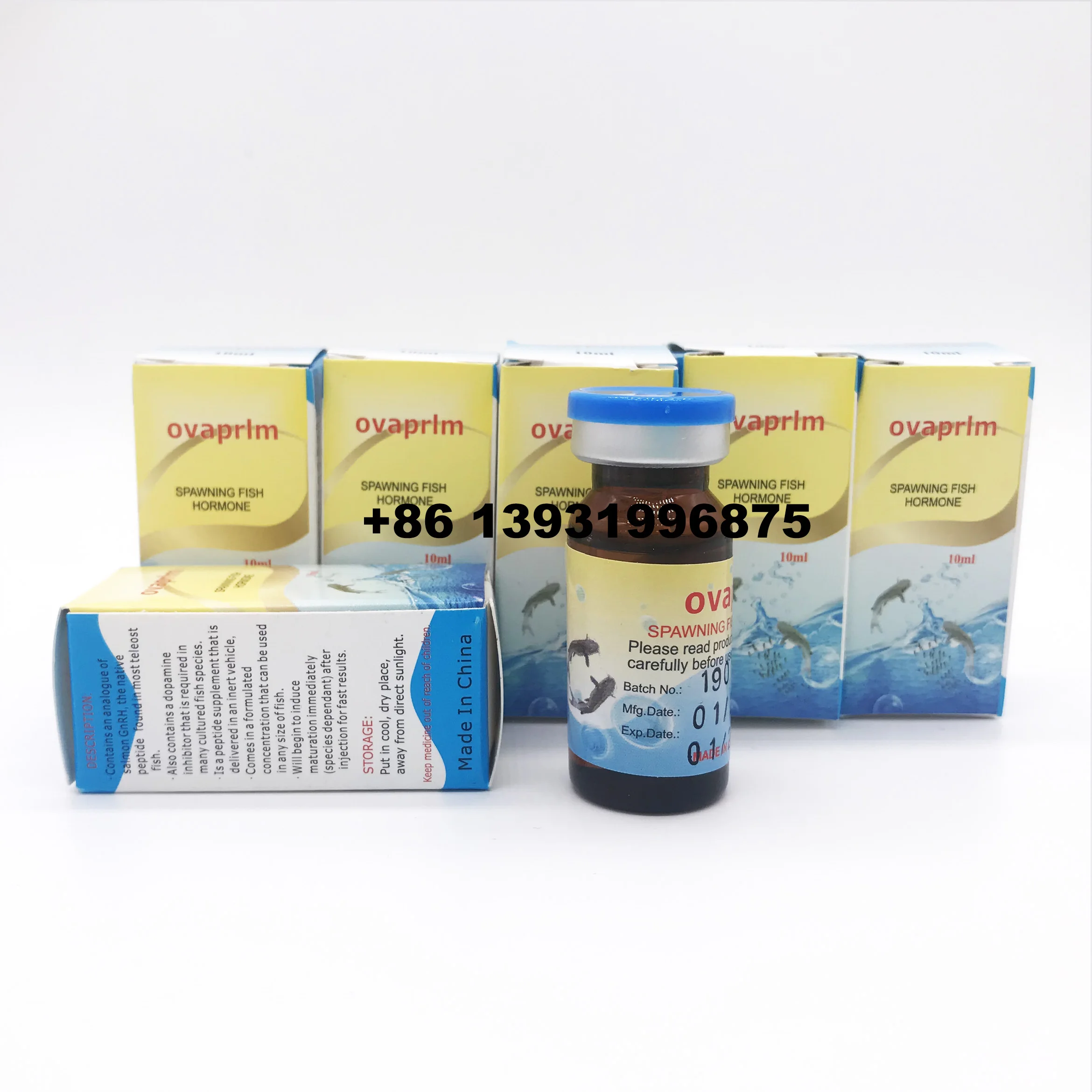 
Salmon gonadotropin releasing hormone Ovaprim ovulin for Basa Fish farming 