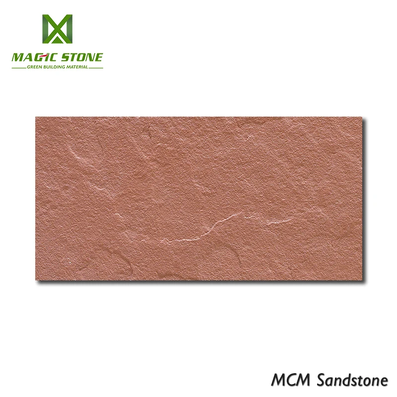Sandstone MCM Flexible Natural Stone Rock Like Surface Interior Decorative Tile