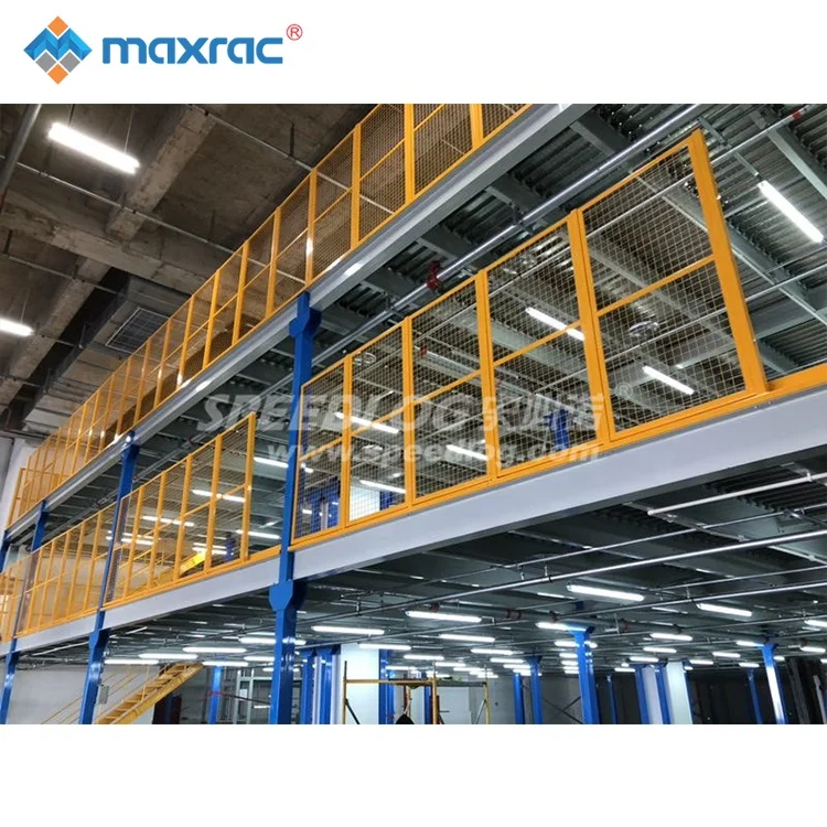 Многоуровневый складской мезонинный Стеллаж с большой загрузкой