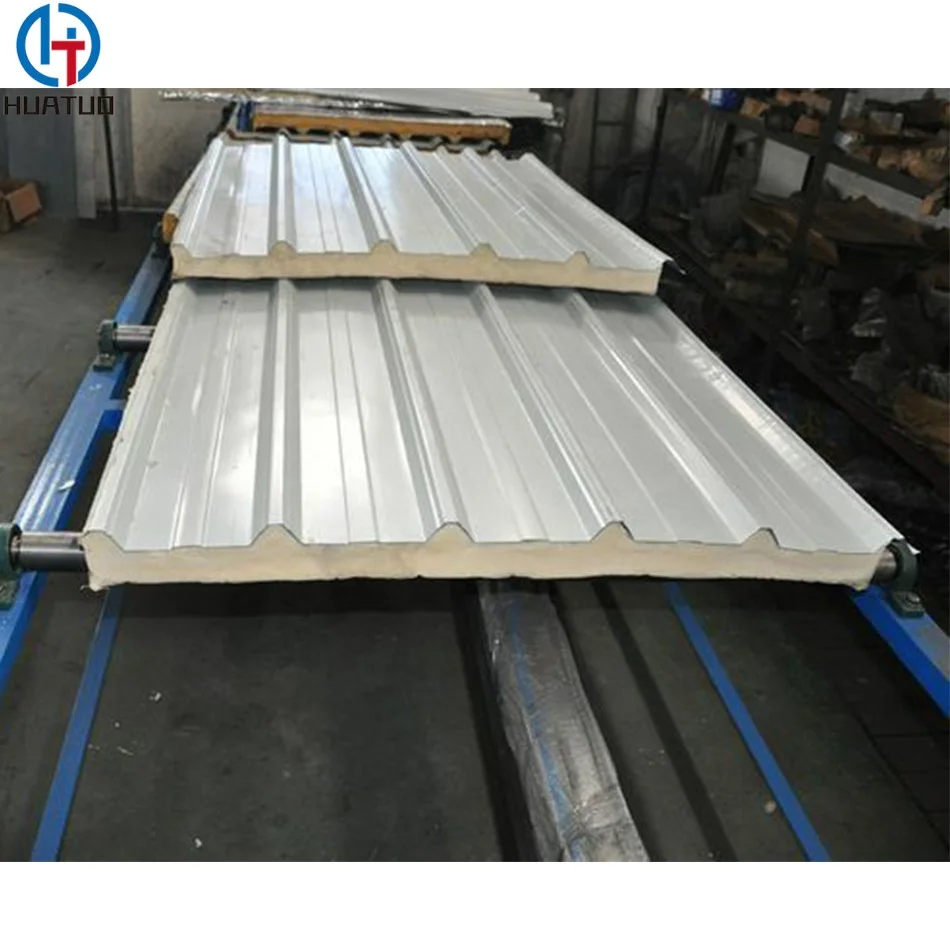 Steel Structure Prefabricated house use wall roof sandwich panels with Rock Wool/PU/EPS core