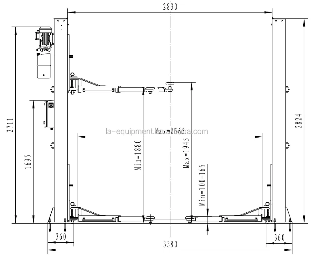 two post car lift 4T capacity car lift