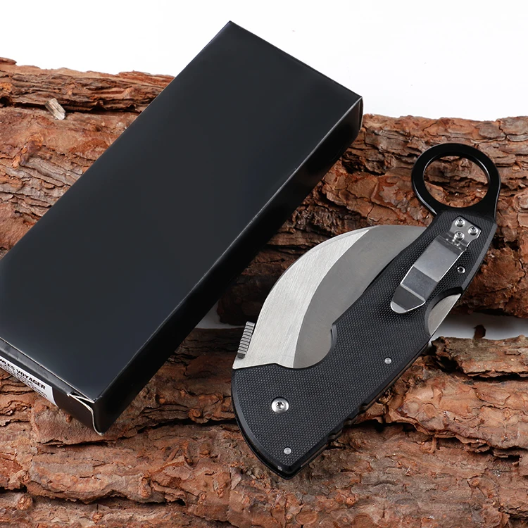 
High quality 440C stainless steel survival knife karambit knife with G10 handle 