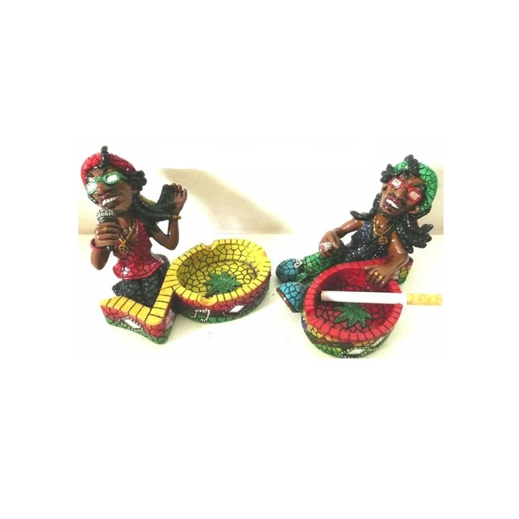 Mosaic Rasta Fancy personalized beach Ashtray