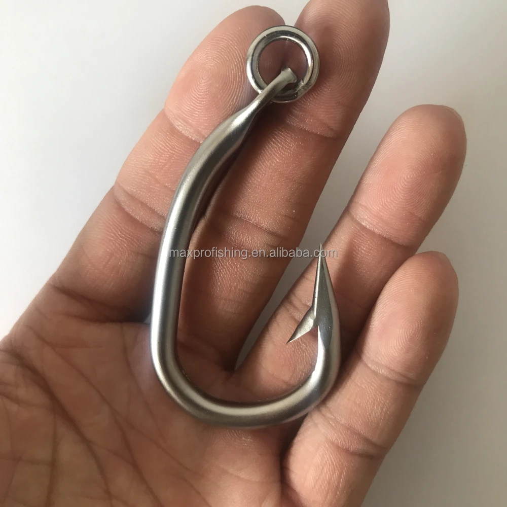 Longline Fishing Stainless Steel SS Eagles Tuna Circle Hook With Ring