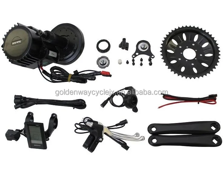 2016 hot selling 48v 1000w ebike kit bafang 8fun motor mid drive conversion kit