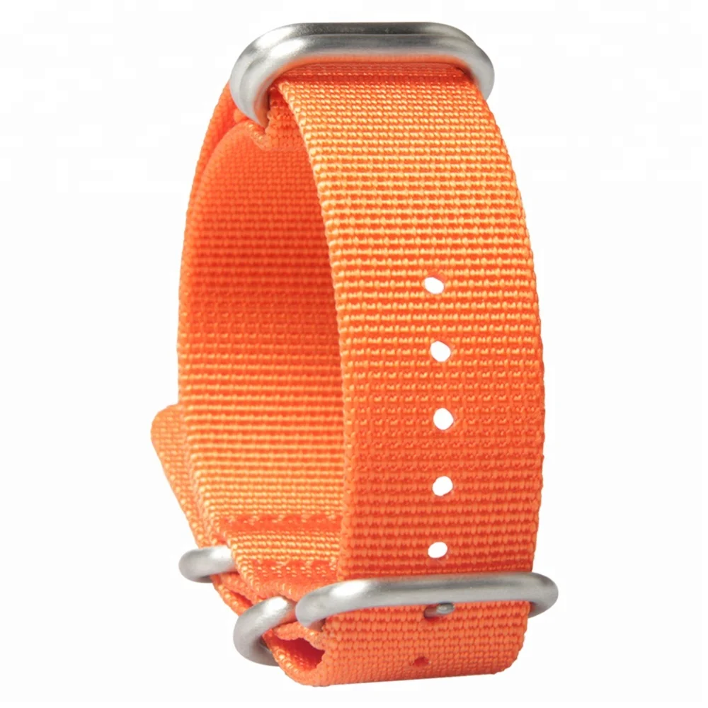 Orange nylon strap 22mm watch band nylon watch straps
