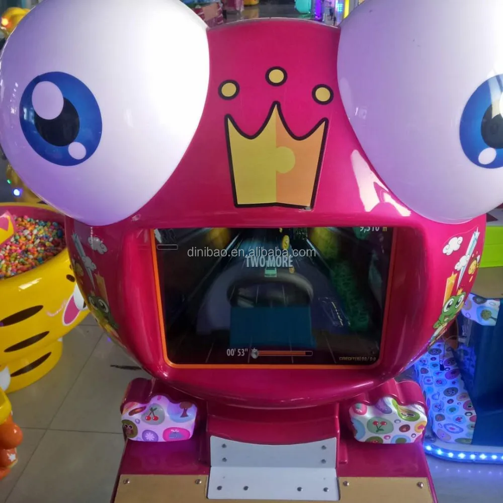 Dinibao Manufacturer cheap coin operated policy catch thief kids amusement racing game machine