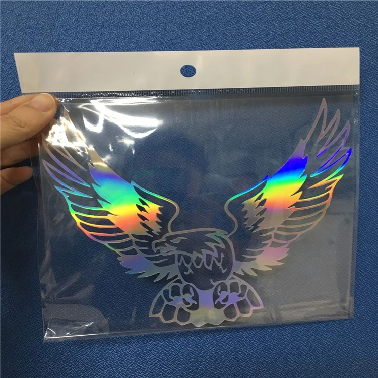 Hot Sell Custom Logo 3D Holographic Glitter Hologram Decals Sticker