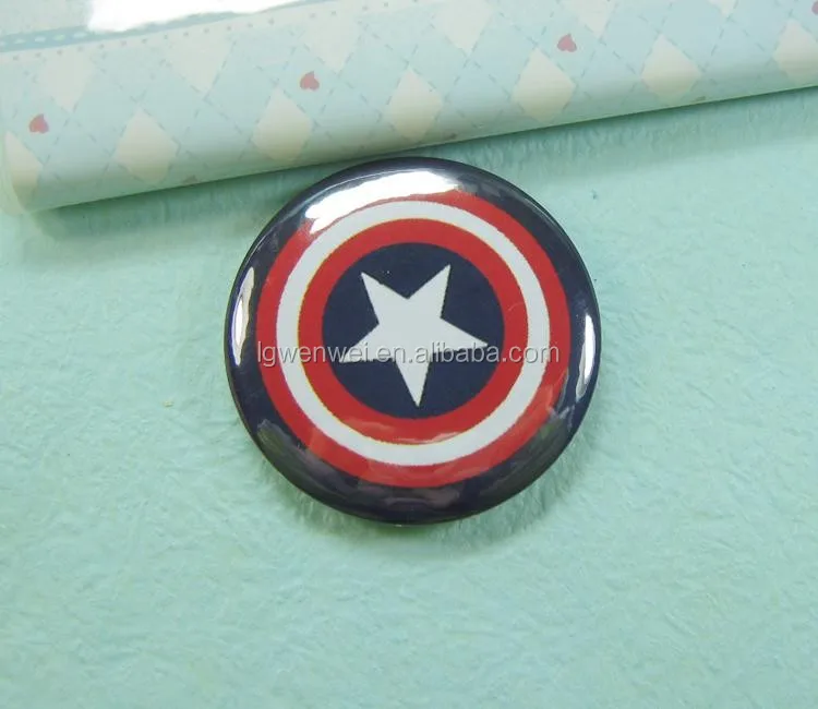 Cheap Metal Button Badge/ Mirror Button Badge Pin/ Wholesale Custom Tin Badge