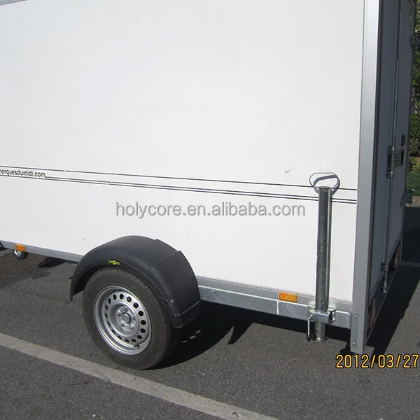 fiberglass enclosed cargo travel trailer made of composite material holypan