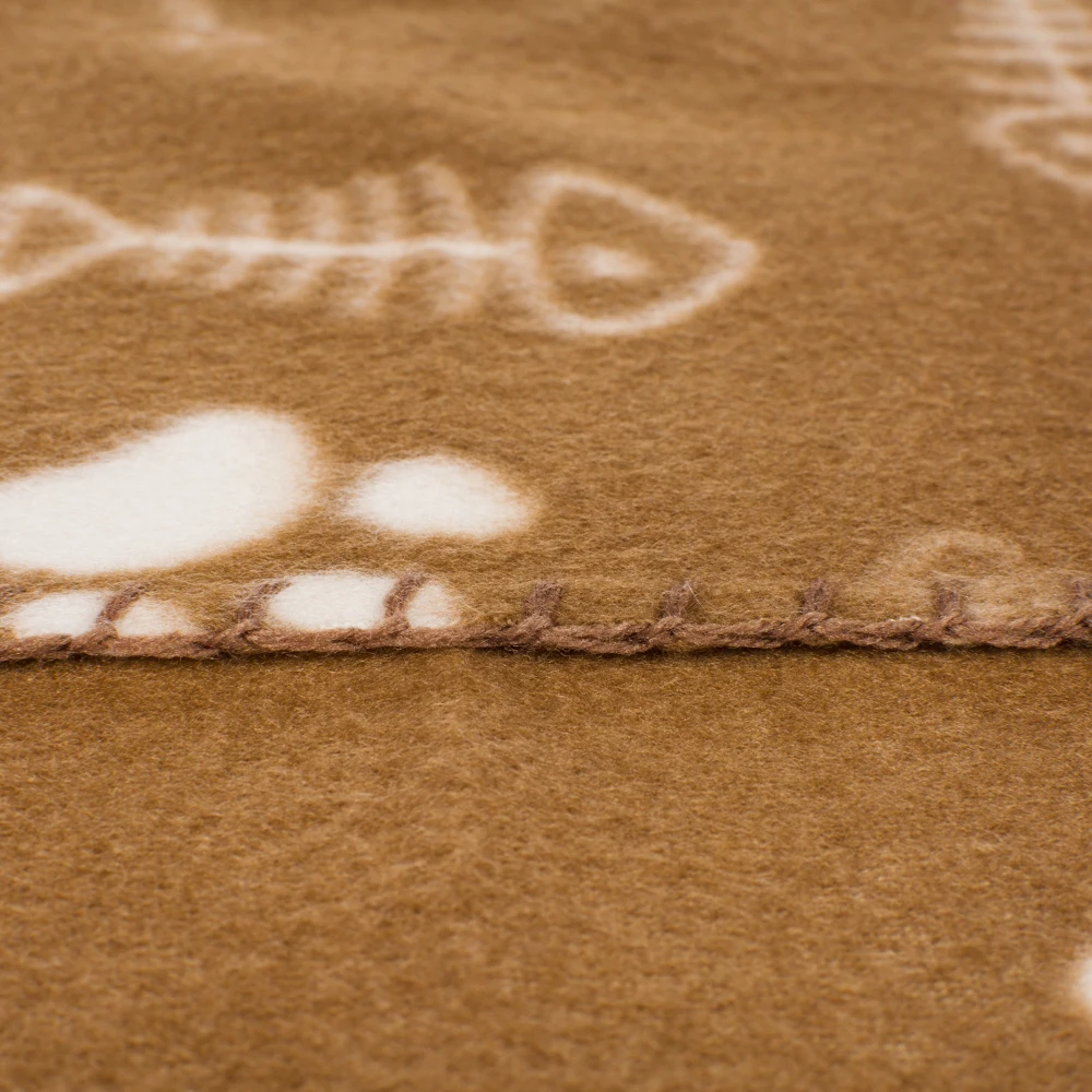 Wholesale Custom Brief Paw Printing Dog blanket Durable Soft Thick Pet Dog Blanket