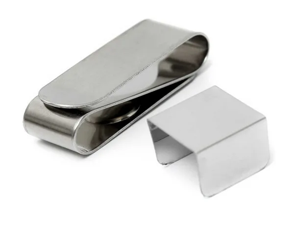 Portable Professional Magnetic Stainless Steel Chalk Holder Clip For Snooker/Billard Pool Cue