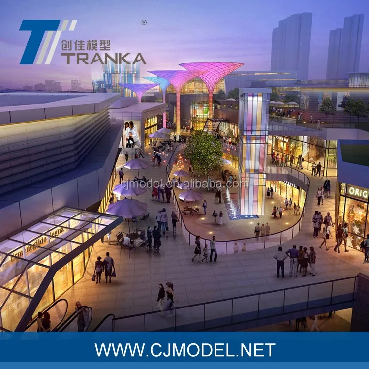 Computer render bird eye level view , architectural digital rendering from Tranka