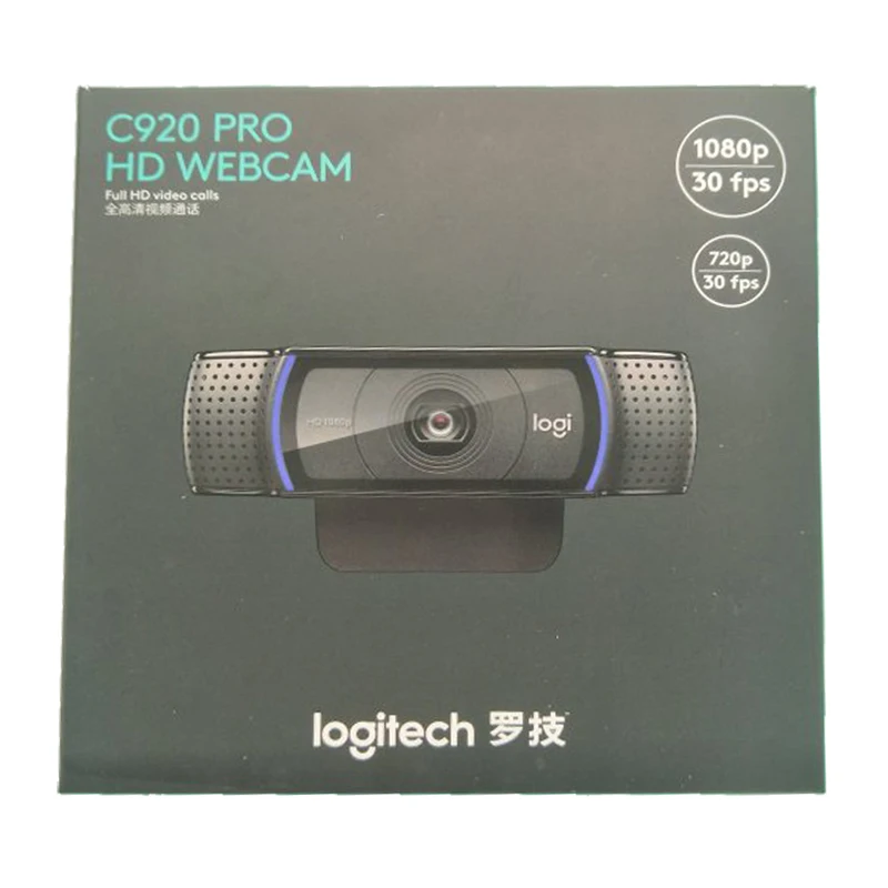 100% HD оригинальная веб-камера Logitech C920 1080p