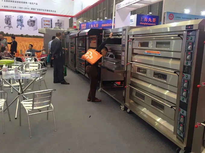 
Luxurious 3 deck 12 trays electric commercial oven for bread 