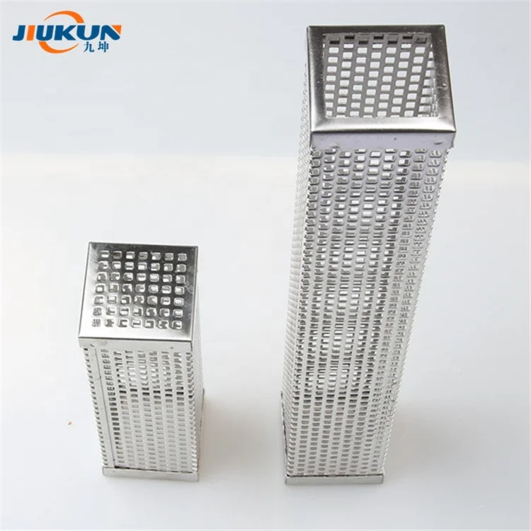 Jiukun factory перфорированная трубка из нержавеющей стали в гранулах для мяса 6 дюймов 12 дюймов трубка для барбекю гриля от производителя дыма