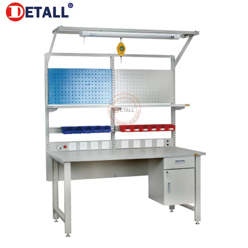 Promotion Custom Size Portable Medium Duty ESD Stainless Steel Workbench