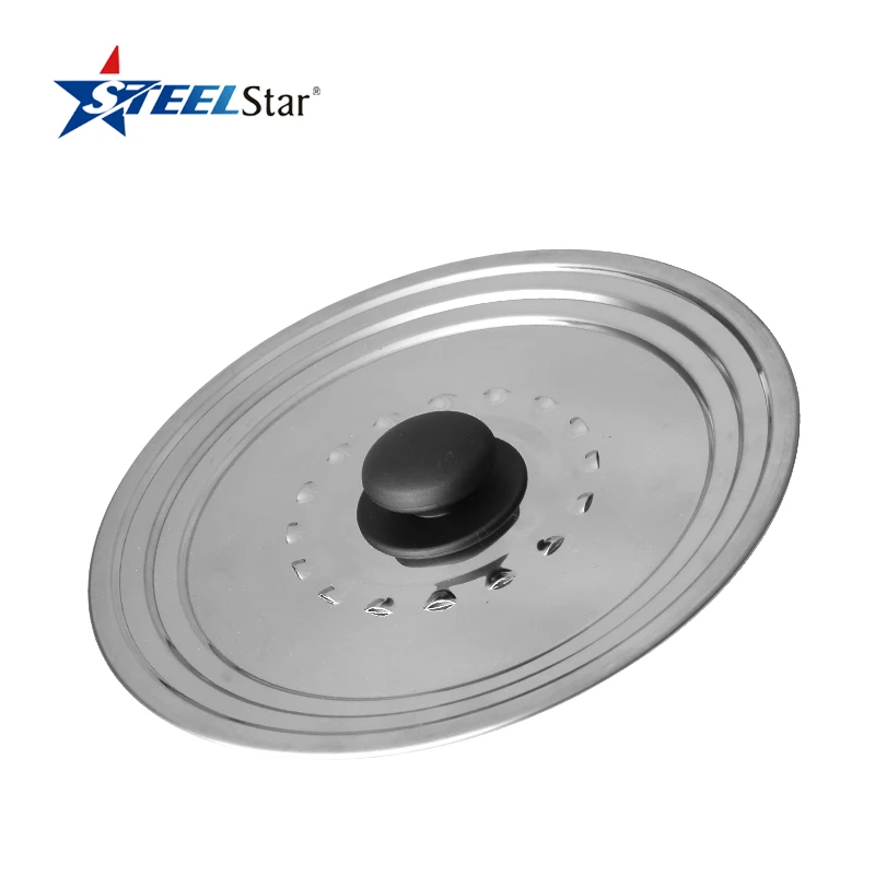 Multi size new design stainless steel 430 universal pot lids