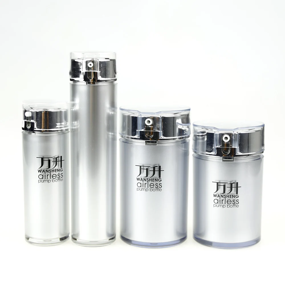 
Korean Style Cylindrical Cosmetic Airless Container/Fancy Airless Bottle Packaging/Airless Pump Bottle Frosted with WSZ-H 