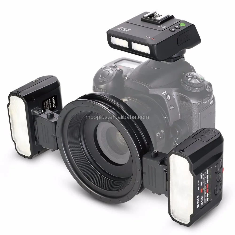 
Meike MK MT24N Macro Flash Speedlite light Double Head flash LED Light for Nikon D3100 D3200 D3300 D5300 D7100 D7200 SLR Cameras  (60744875018)