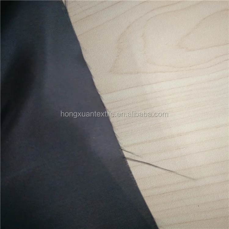 100% polyester woven taffeta fabric black color