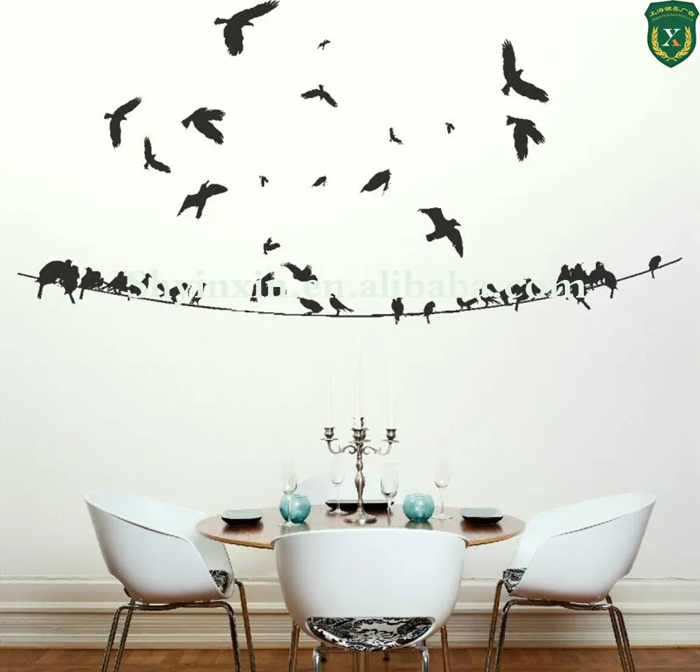 Durable quality custom design removable art adhesive wall vinyl decals