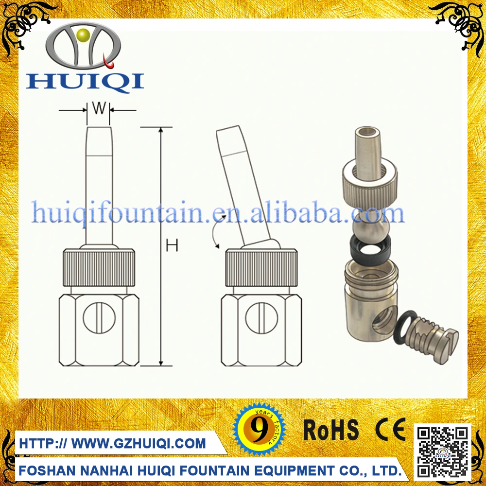 
Factory Sale Copper Brass Spray Fountain Nozzle Dancing Water Jet Fountain Nozzles Price 