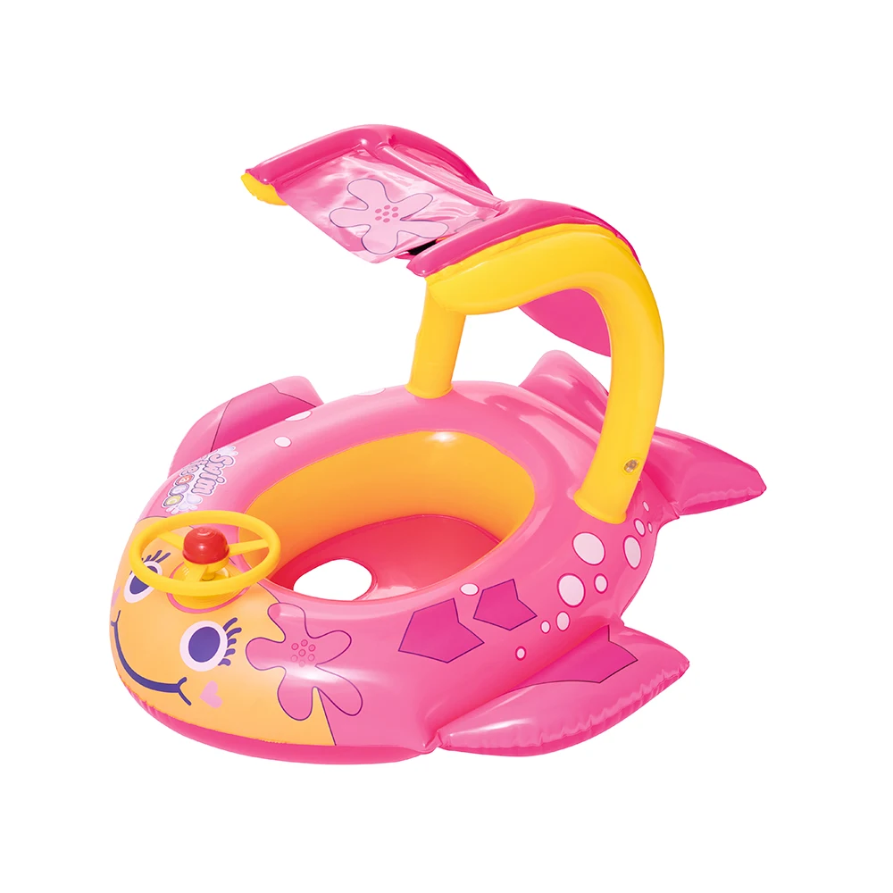 Bestway 34108 Inflatable Shark/Fish Baby Swim Seat Pool Float