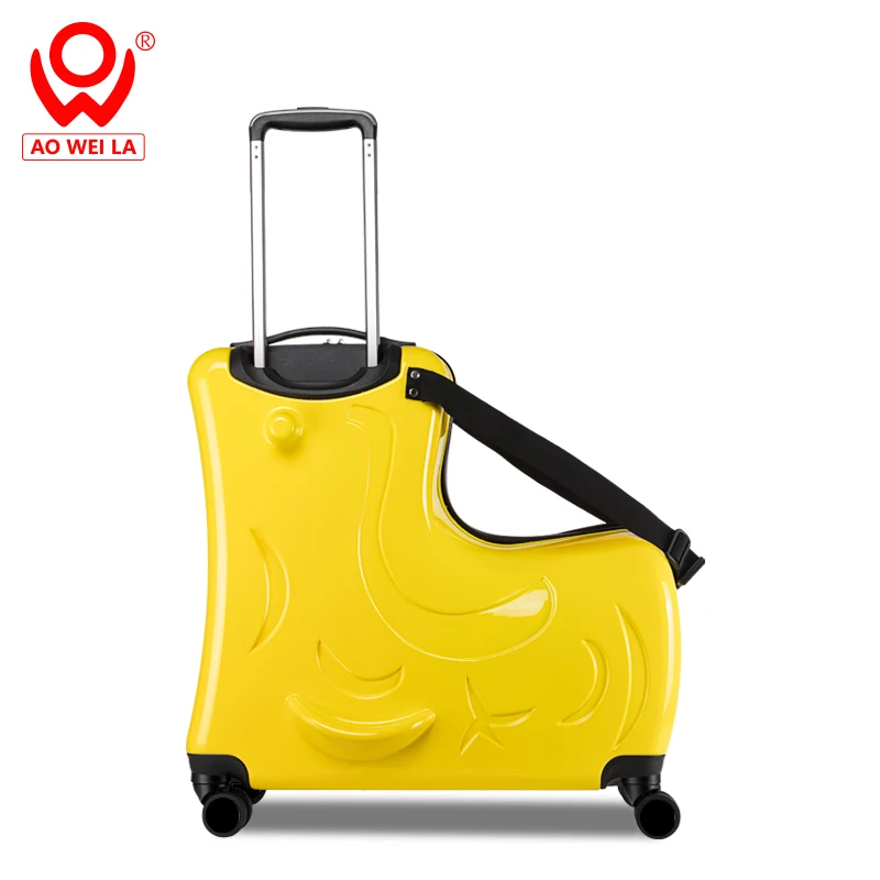 
Hard Shell Children Toy 4 Wheel Suitcase,Kids Ride On Suitcase 