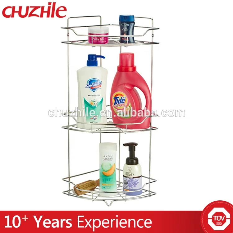 Fashionable Corner Shower Caddy, Stainless Steel Bathroom Shelf, Bathroom Rack