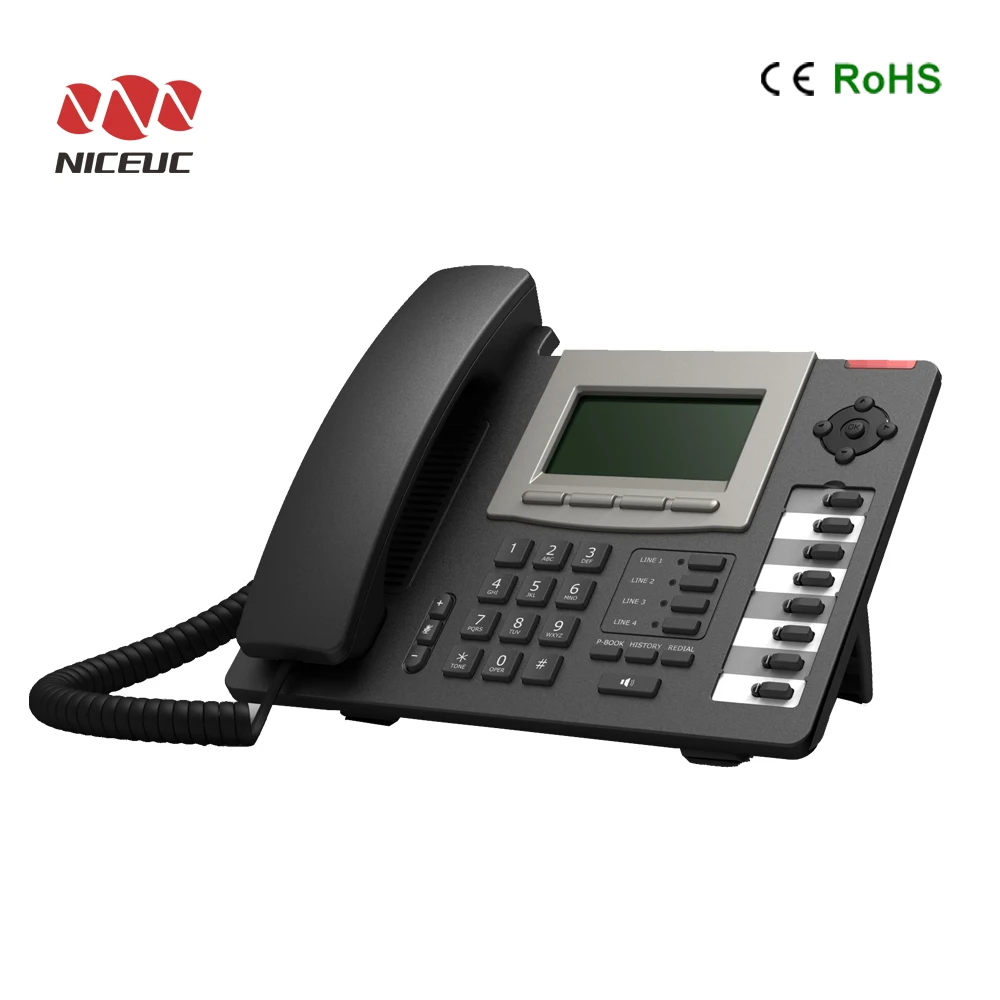 IP phone 6 Line PoE, COLOR HD pbx phone system