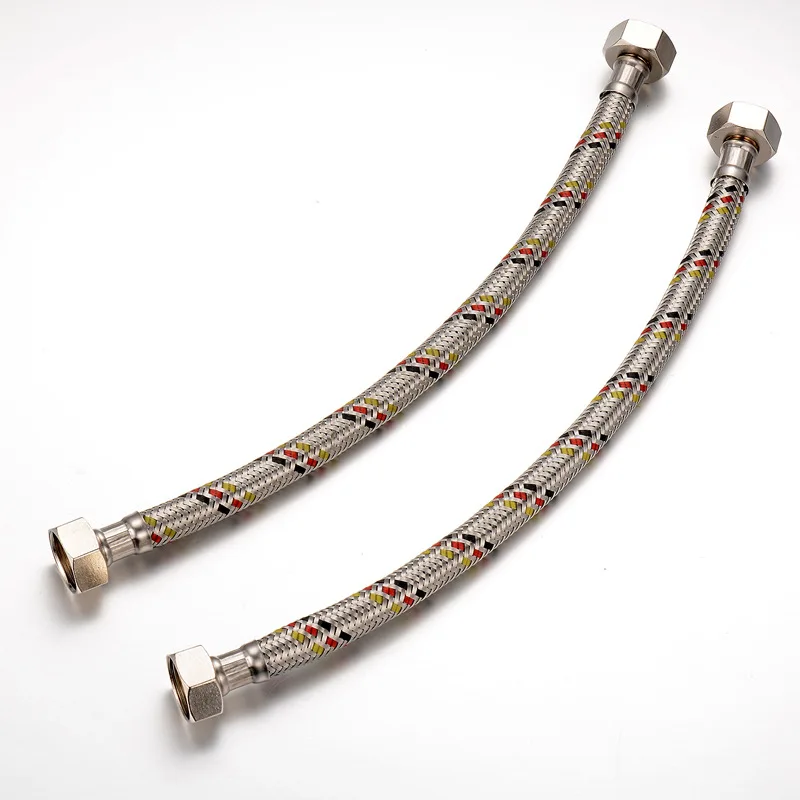 High Quality Basin Inlet Water Stainless Steel Braided Metal Flexible shower hose pipe