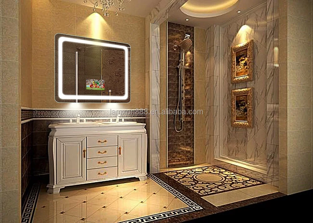 Vertical framless led silver mirror backlit for bathroom with led lights,makeup mirror