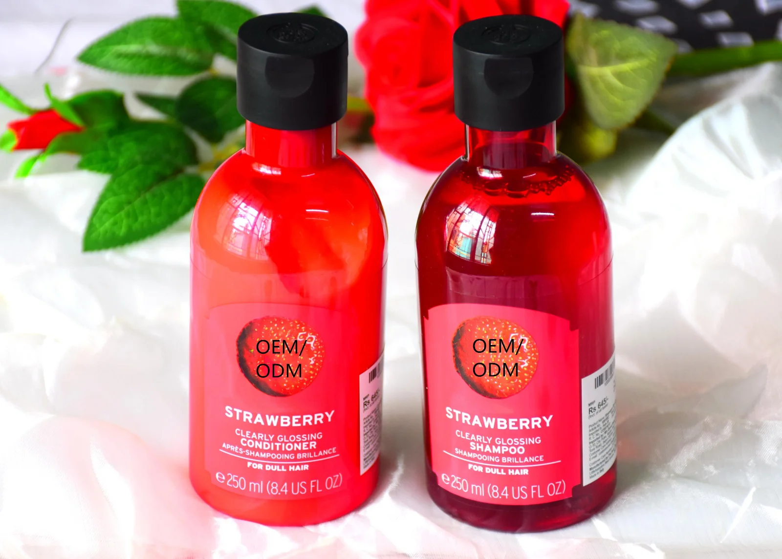 Private Label Strawberry Hair Shampoo Strawberry Hair Conditioner Care Set