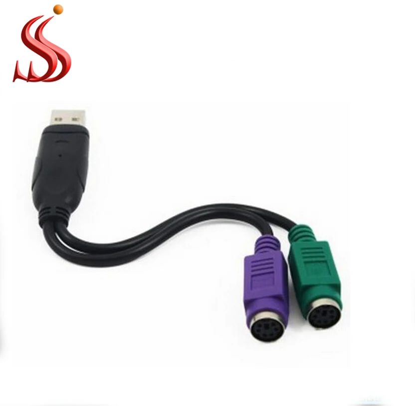 Wholesale USB to PS/2 PS2 adapter  Keyboard Mouse Adapter Converter cable
