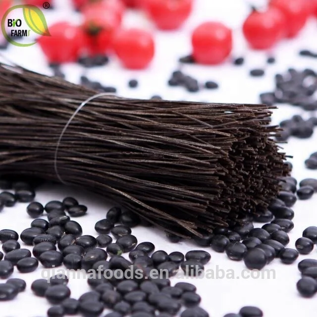 Organic food black bean pasta instant noodles