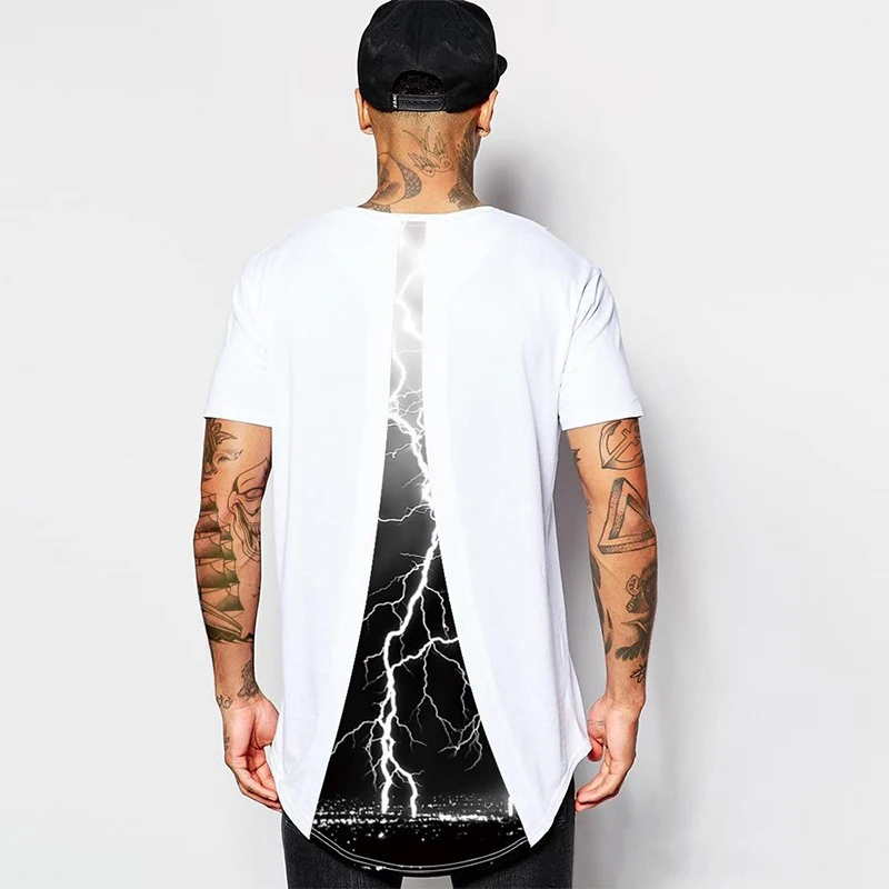 wholesale china men clothing hip hop poly cotton digital printing short sleeves sublimation back panel t-shirt