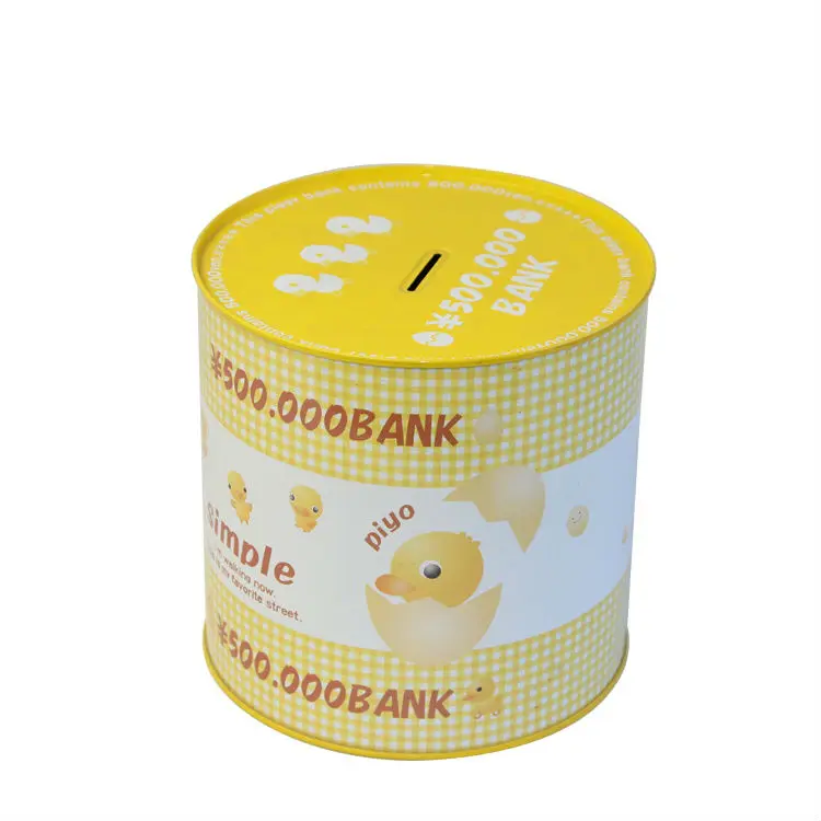 Круглые милые уникальные копилки для монет, рекламные копилки для монет для детей