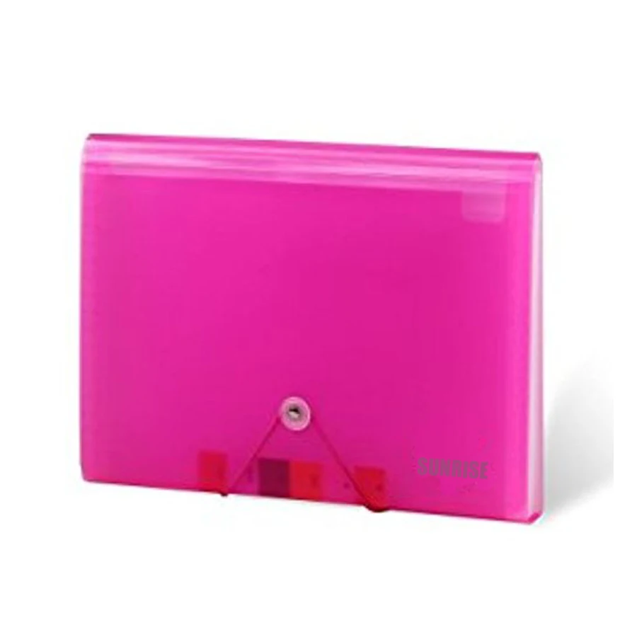 
Cute A6 Size Plastic Expanding Box File Expandable File Pocket 