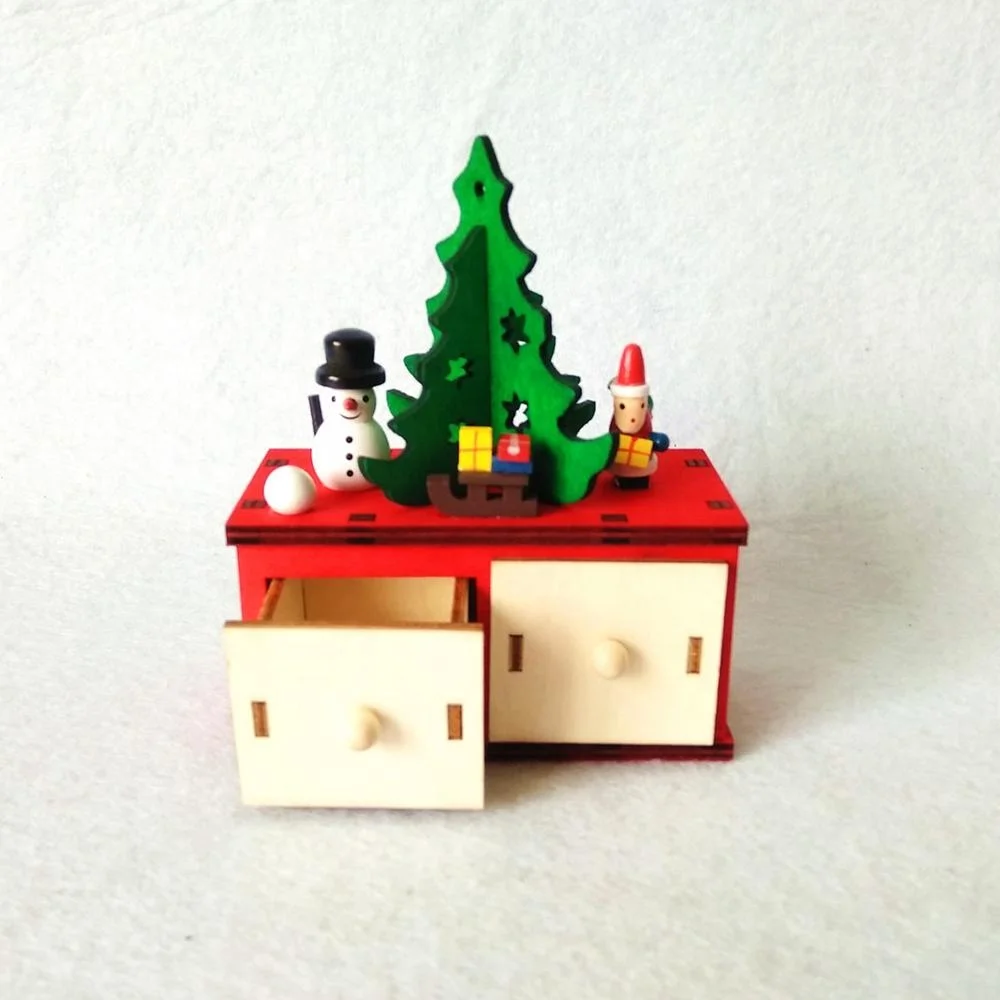 Деревянное украшение для домашнего стола, рождественские товары