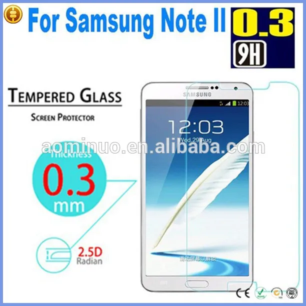 новой акции закаленное стекло экрана пленка для samsung галактики примечание 2 сделано в китае принимает paypal оплаты
